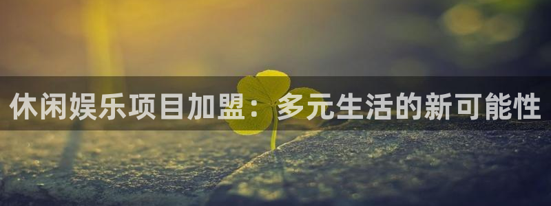 长运娱乐官网登录入口：休闲娱乐项目加盟：多元生活的新可能性